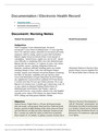 ESTHER PARK ABDOMINAL ASSESSMENT- DOCUMENTATION- EHR