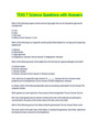 TEAS 7 Science Questions with Answers