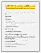 NURS 5334 Practice Exam 2026| Actual Exam Questions and Correct Answers