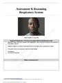 Case Study Assessment & Reasoning Respiratory System, John Franklin, 35 years old,