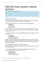 HESI RN Case Studies Altered Nutrition- Lorreta Rusk 75 years old.