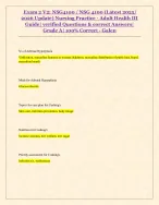 Exam 2 V2: NSG4100 / NSG 4100 (Latest 2025/ 2026 Update) Nursing ...