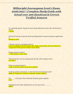 Millwright Journeyman Level 1 Exam  2026/2027 | Complete Study Guide with  Actual over 300 Q&A