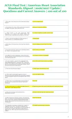 ACLS Final Test | American Heart Association  Standards Aligned | 2026/2027 Update |  Q&A