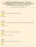 NURS 5315/ NURS5315 Exam 4 V2 – Advanced  Pathophysiology Guide | UTA (Latest 2026/2027 Update)