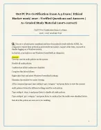 Out PC Pro Certification Exam A.3 Exam | Ethical  Hacker  –Verified Questions and Answers