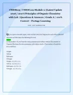 CHEM219 / CHEM 219 Module 1: (Latest Update  2026 / 2027) Principles of Organic Chemistry  with Lab