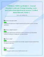 CHEM103/ CHEM 103 Module 6 – General  Chemistry I with Lab | Portage Learning | 2026 2027 Latest