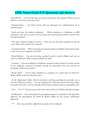 EPIC Nurse Exam # 27 Questions and Answers