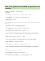 CFC Core updated exam 2023# 75 questions and answers.