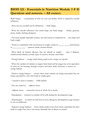 BIOD 121 - Essentials in Nutrition Module 3 # 81 Questions and answers. – All correct.