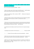 Individual-Managing Your Risk (ORM) (ESAMS 3454) 2025/24 Questions and Answers.