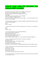 General crane safety-122 Questions and Answers-100% Accurate.
