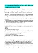 ATI comprehensive predictor STUDY 2025/198 Questions and Answers.
