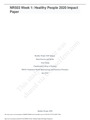 NR503 Week 1: Healthy People 2020 Impact Paper