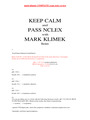 mark-klimek COMPLETE exam nclex review