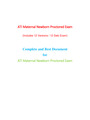 ATI Maternal Newborn Proctored Exam (12 Versions) (New -2020) / Maternal Newborn ATI Proctored Exam | (Complete Solution Guides, Already Graded A)