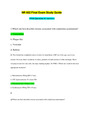 NR 602 Final Exam Study Guide with Q & A / NR602 Final Exam Study Guide with Q & A: Chamberlain College of Nursing (NEW, 2021) (100% Verified, download to score A)