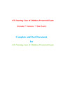 ATI RN Nursing Care of Children Proctored Exam 2021 (7 Latest Versions) (Complete Guide for Exam)