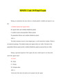MN 551 Final Exam (Verion-1) / MN551 Final Exam / MN 551 Unit 10 Final Exam / MN551 Unit 10 Final Exam: Kaplan University |Latest-2023, 100% Correct Answers|