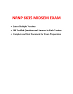 NRNP 6635 Midterm Exam