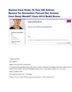 Ihuman Case Study 18 Year Old Patient, Reason For Encounter; Passed Out. Ihuman Case Study Week#7 C