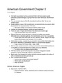 American Government Chapter 5: Civil Rights