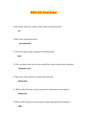 BIOS 252 Final Exam /BIOS252 Final Exam(81 Short Q&A):A & P-II:Chamberlain College(LATEST-2020/21)