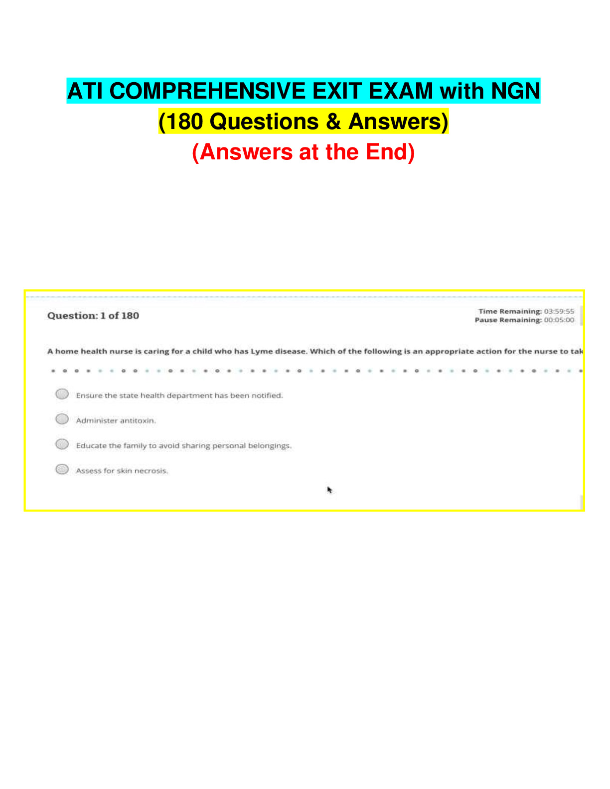 ATI COMPREHENSIVE EXIT EXAM 2024 WITH NGN, ATI COMPREHENSIVE EXIT EXAM RETAKE 2024, ATI