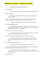 NURS 6501 Final Exam 1 – Question and Answers
