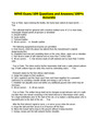 NFHS Exam/109 Questions and Answers/100% Accurate