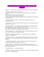 Law 3220 Exam 2 Clemson Questions with Answers - DocMerit