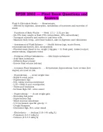 NFDN 2003 --- Final Exam Questions and Answers