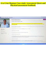 Ava Cruz Ihuman Case study Assessment Quest and Physical assessment feedback