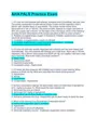 AHA PALS Practice Exam Questions And Answers( Complete Solution Rated A)