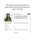 Week 2 case present 36 year old patient with Itchy rash.Actual Screenshot  Latest  2025-2026