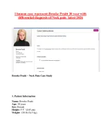 I human case represent;Brooke Pruitt 30 year with differential diagnosis of Neck pain  latest 2026