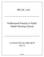 PH-NU 658 Professional Practice in Public Health Nursing Clinical - Latest Finals Review Q & S2024.