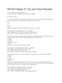 NR 443 Chapter 53: Eye and Vision Disorders