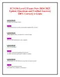 IC3 GS6 Level 2 Exam (New 2024/ 2025 Update) Questions and - DocMerit