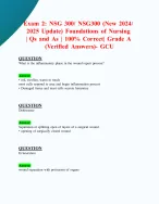 Exam 2: NSG 300/ NSG300 (New 2024/ 2025 Update) - DocMerit