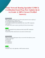 Nokia Network Routing Specialist I (NRS I) Certification Exam Prep (New ...