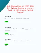 Basic Rigging Exam (1) (NEW 2025/ 2026 Update) Questions and Answers ...