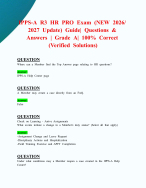 IPPS-A R3 HR PRO Exams (NEW 2026/ 2027 Updates BUNDLED TOGETHER PACKAGE ...