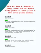 BIOL 1107 Exam 4 – Principles of Biology I (NEW - DocMerit