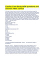 Cardiac Case Study NGN questions and answers 100% correct