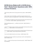 GCSS-Army Commander's Course (Sustainment) Study Practice Test. - DocMerit