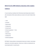 HESI NCLEX 4000 Pediatrics Questions with Complete Solutions.pdf