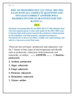 BIOL 203 MICROBIOLOGY LCC FINAL 2025/2026 EXAM - DocMerit
