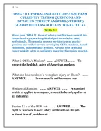 OSHA 511 GENERAL INDUSTRY (2025/2026) EXAM - DocMerit
